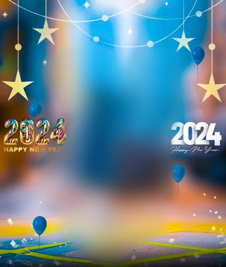 PicsArt 2024 New Year CB Background HD For editing