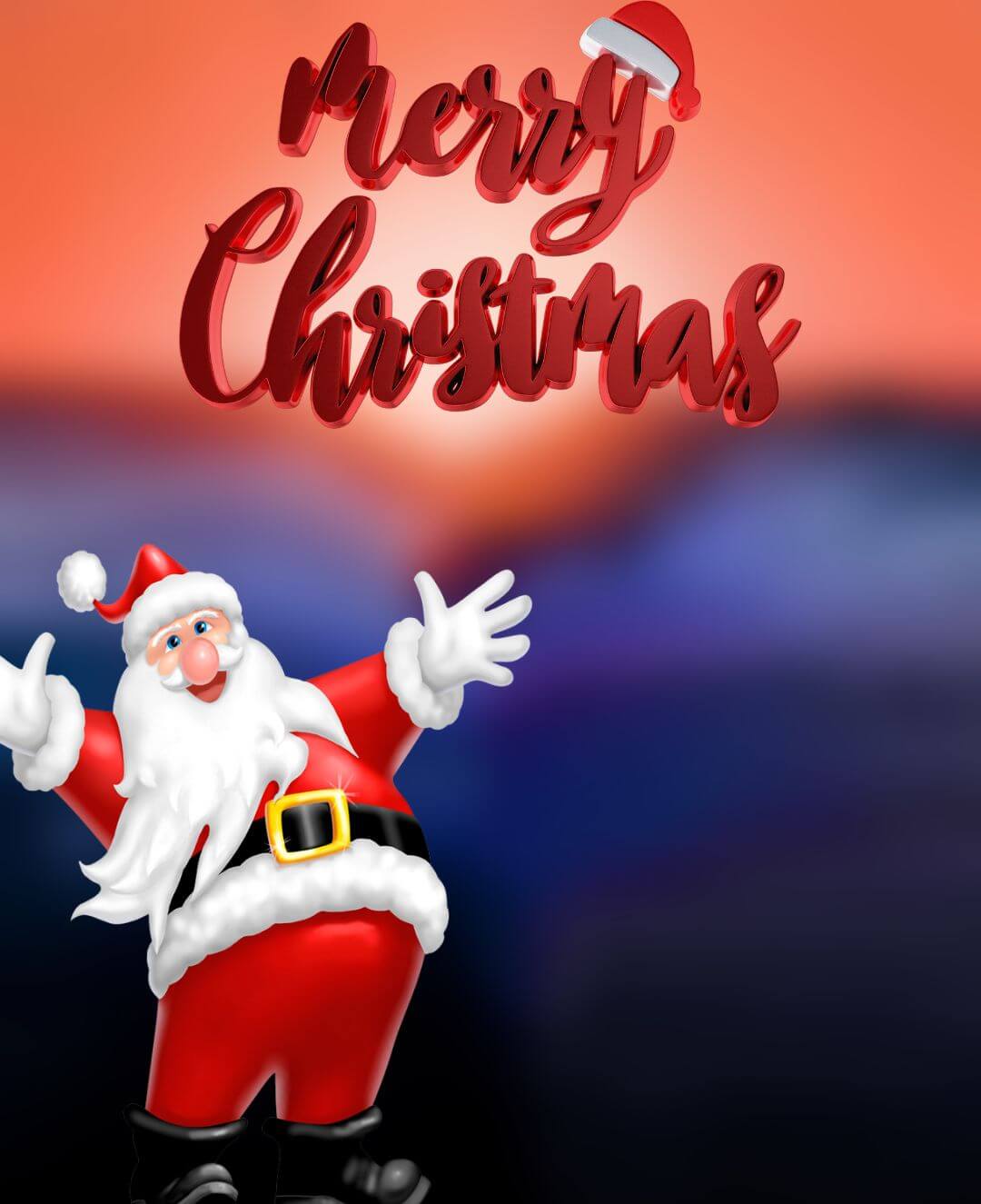 Santa Claus Christmas Photo Editing CB Background