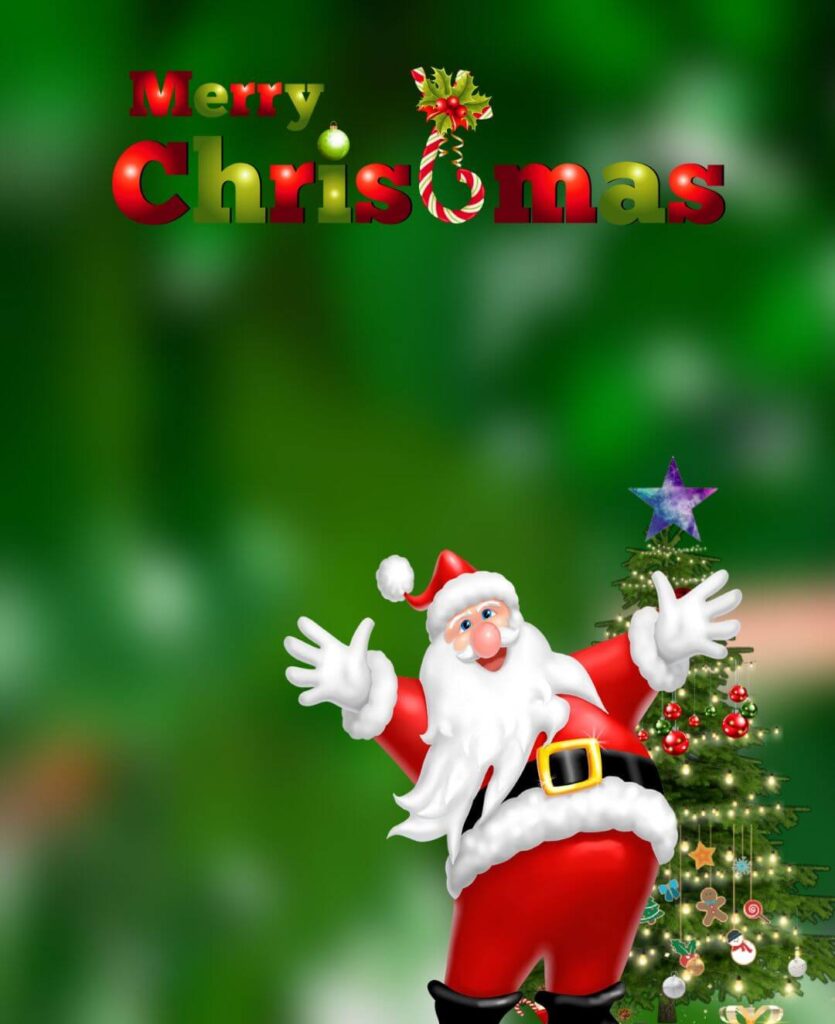 Santa Claus Merry Christmas Editing CB