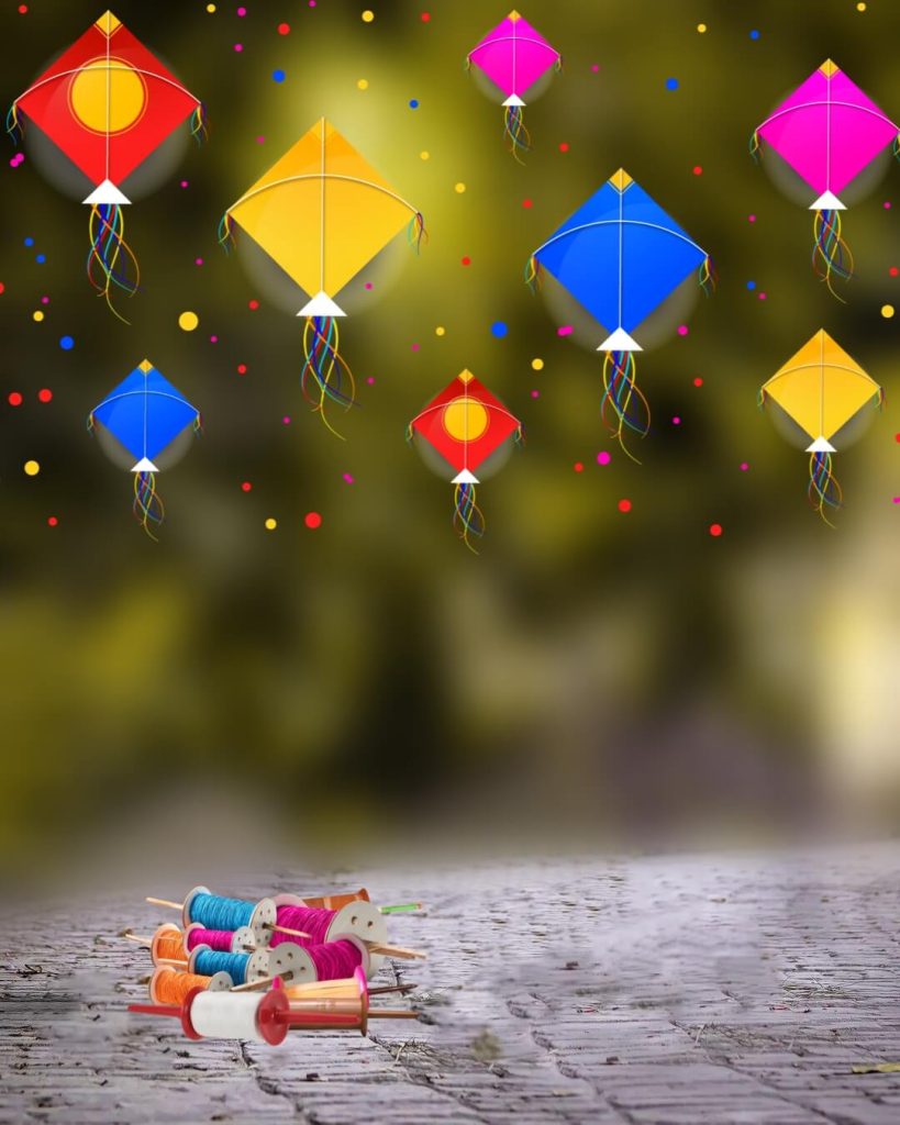 2024 Makar Sankranti Image Photo Editing Background