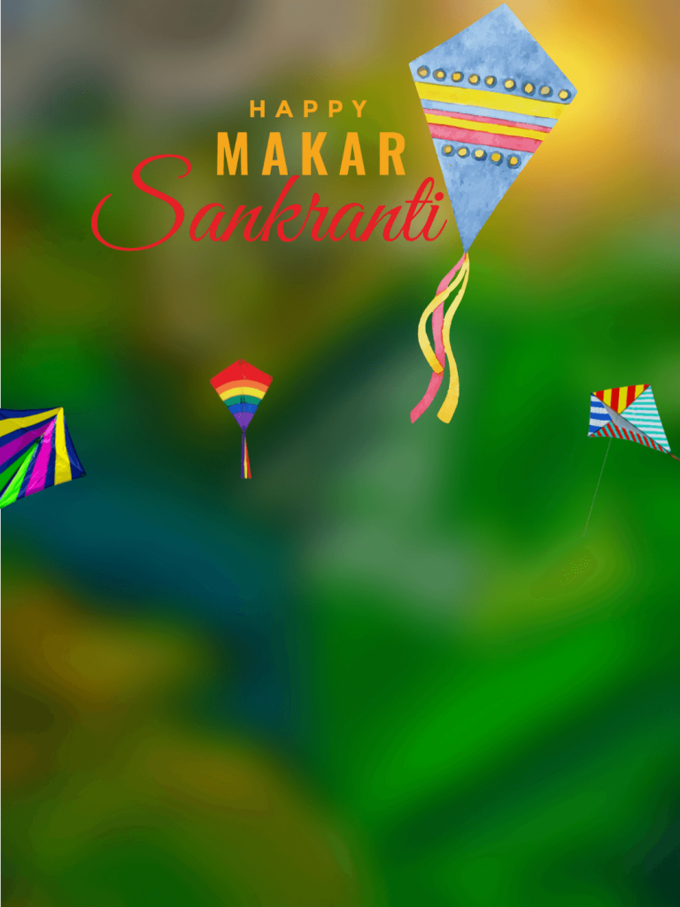 2024 Makar Sankranti Photo Editing Background 4k