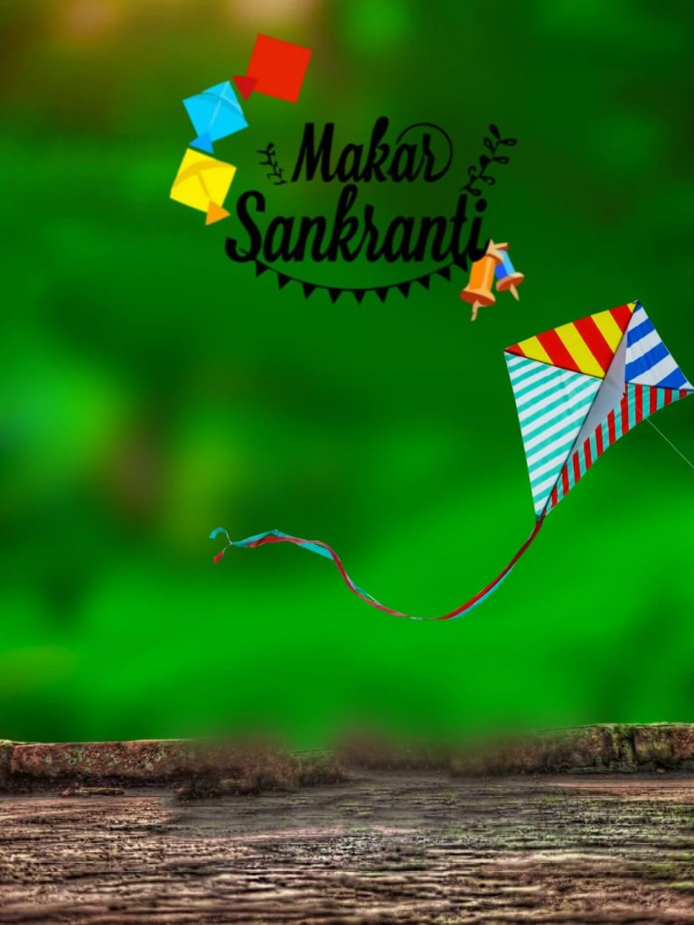 2024 Makar Sankranti Photo Editing Background