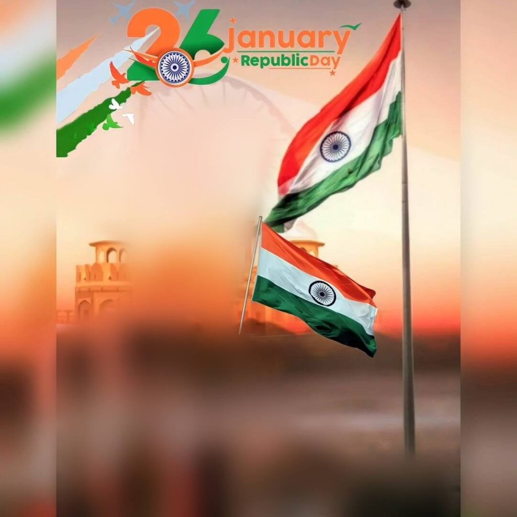 26 January 2024 Photo Editing Background Republic Day