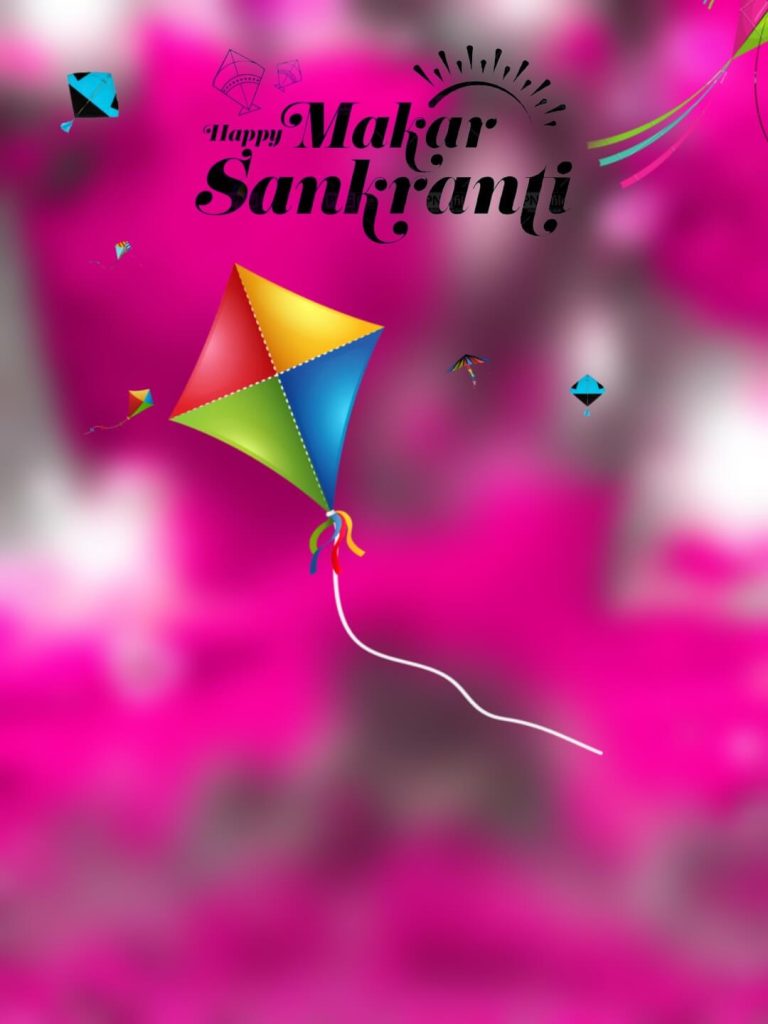 Download Happy Makar Sankranti Kite CB Background