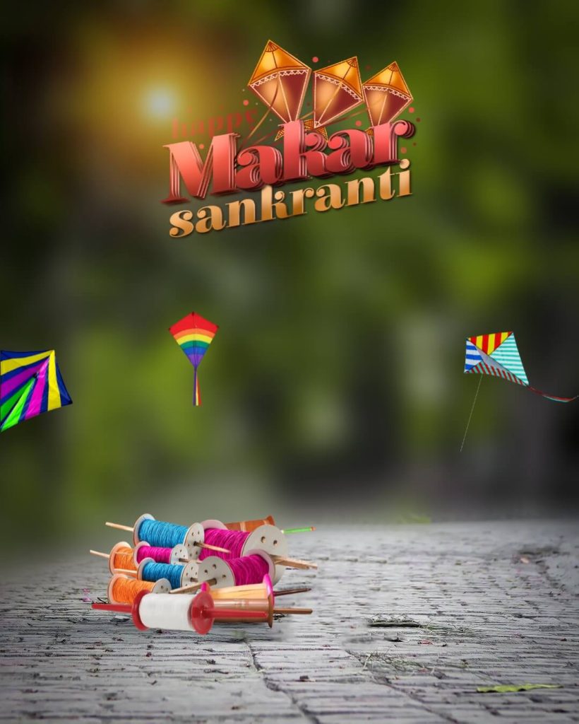 Happy Makar Sankranti 2024 CB Background