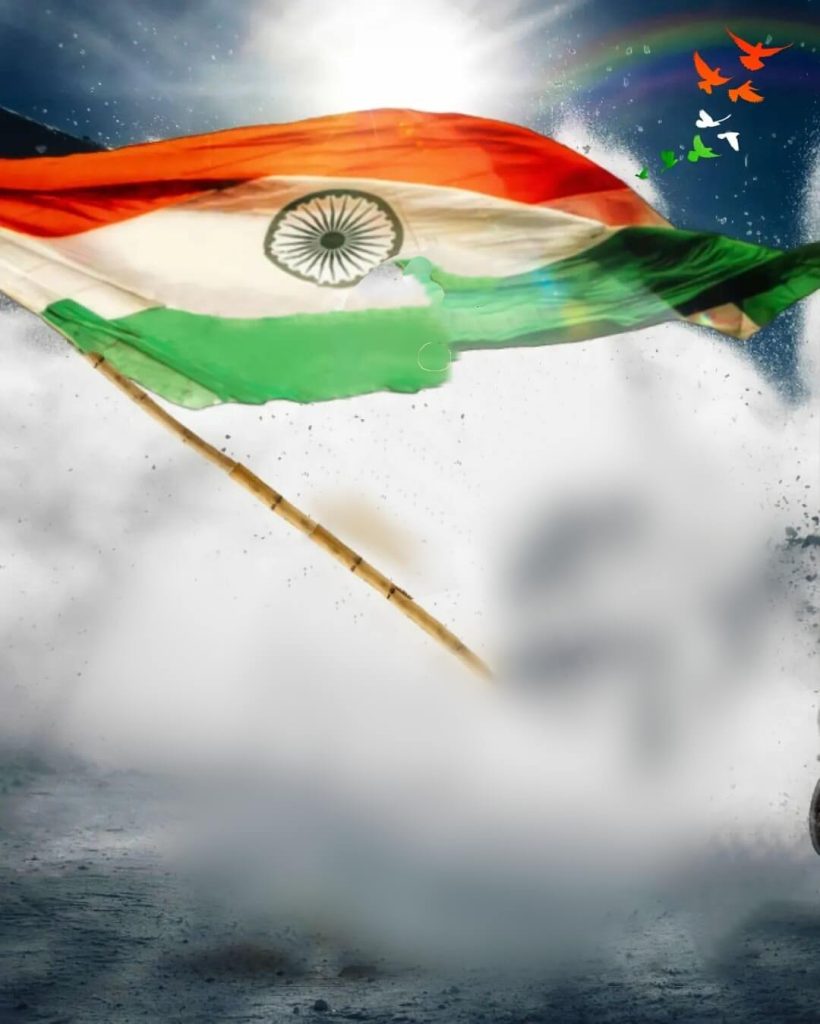 Indian Republic Day CB Blur Tiranga Background