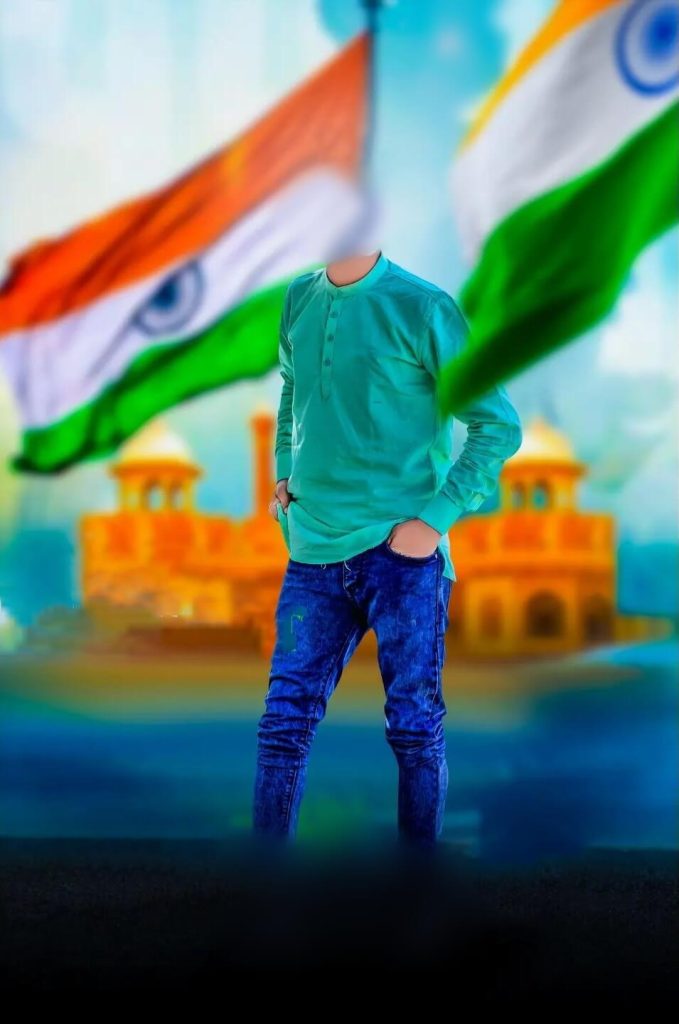 face cut republic day background