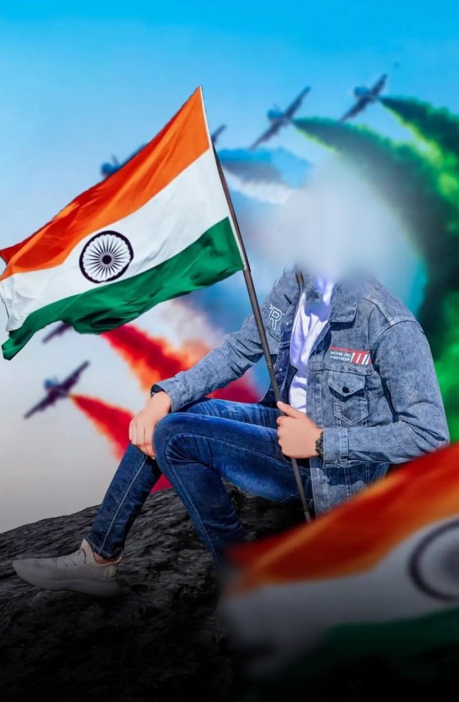 republic day boy without face editing background