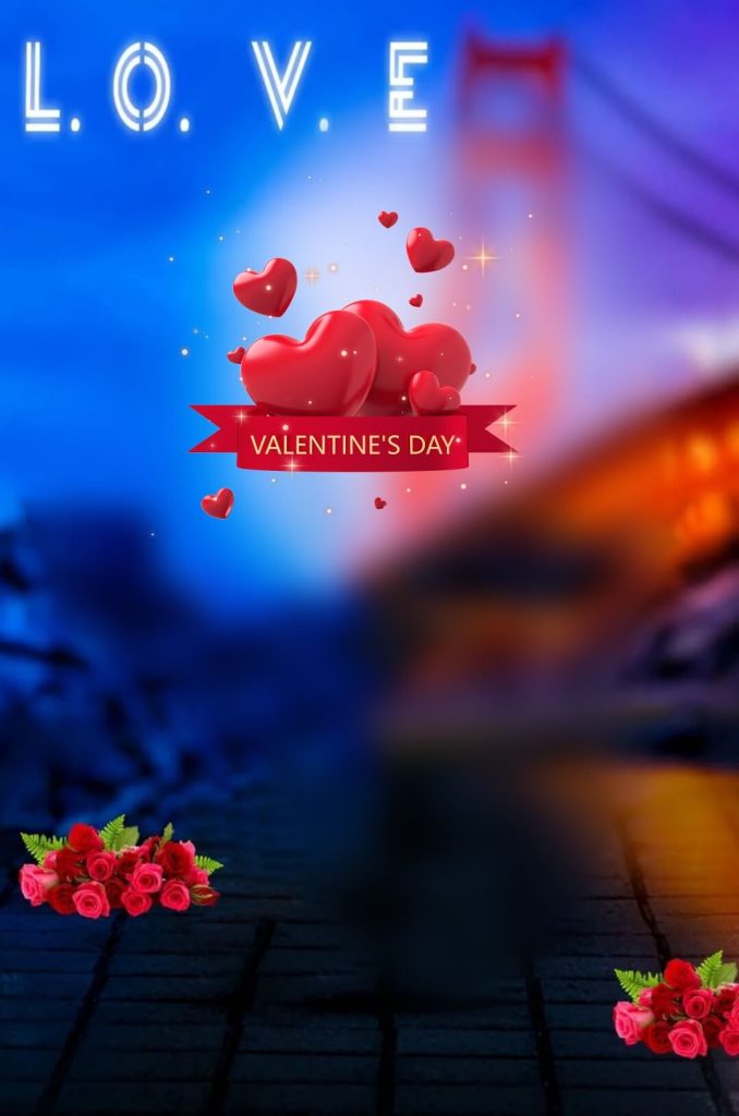 Happy Valentine Day CB Photoshop HD Background