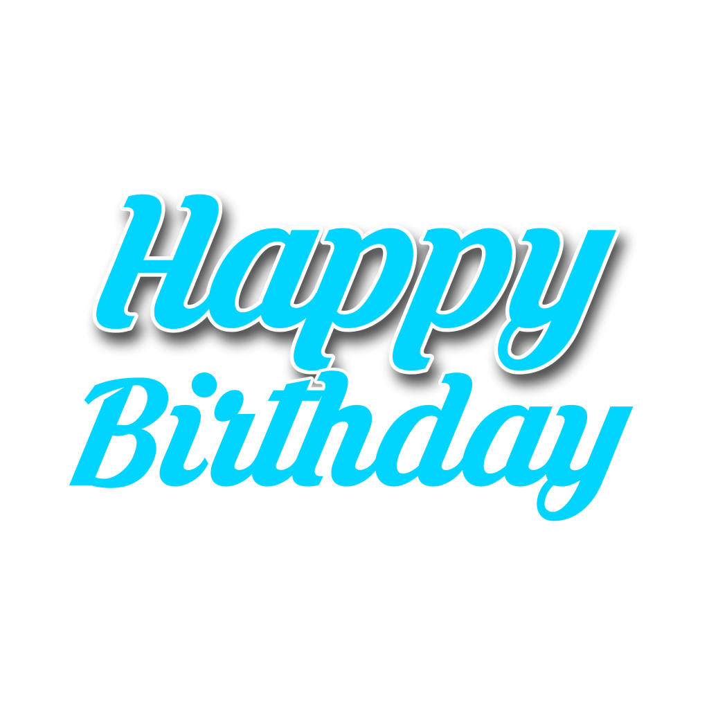 Happy birthday text png free download