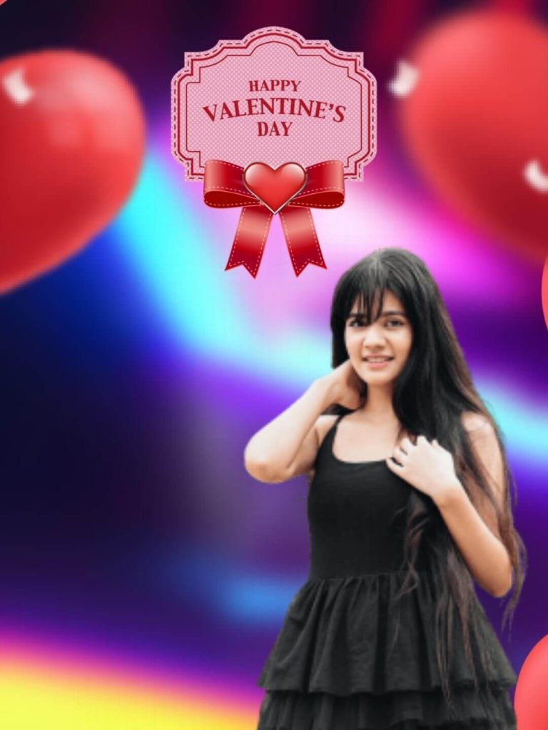 Valentine Editing HD Backgrounds With Girl For Photoshop