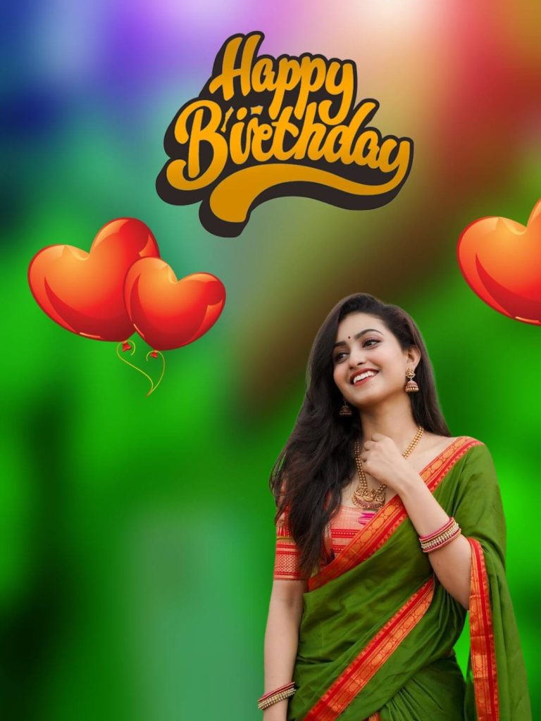 birthday background girl ke sath