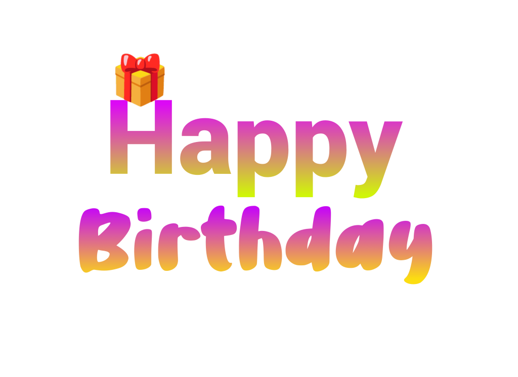 birthday text png image