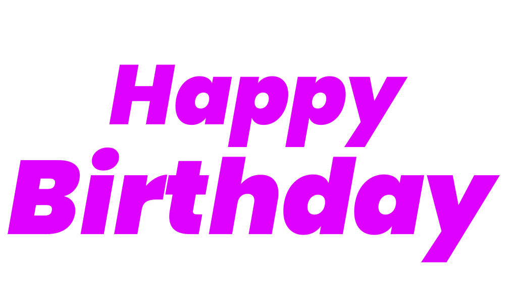 happy birthday png black background