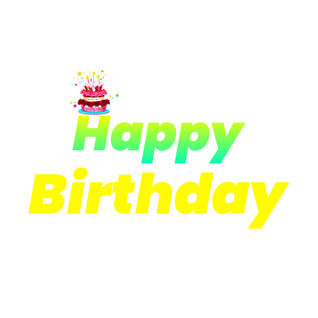 happy birthday text png new