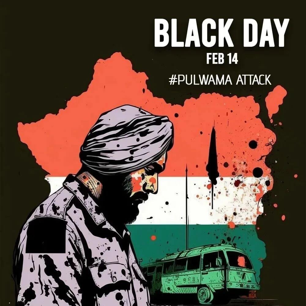 pulwama attack 14 february black day for whatsapp DP Images