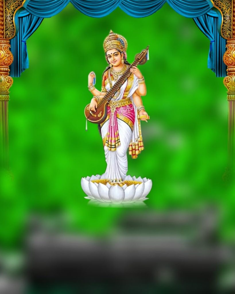 saraswati puja and basant panchami banner design