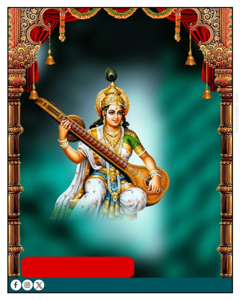 saraswati puja banner photos