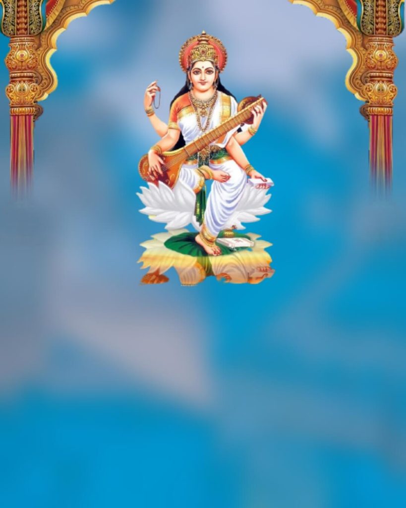 saraswati puja poster 2024