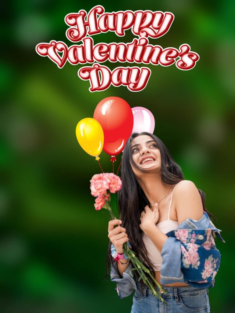 valentine day ka background girl ke sath