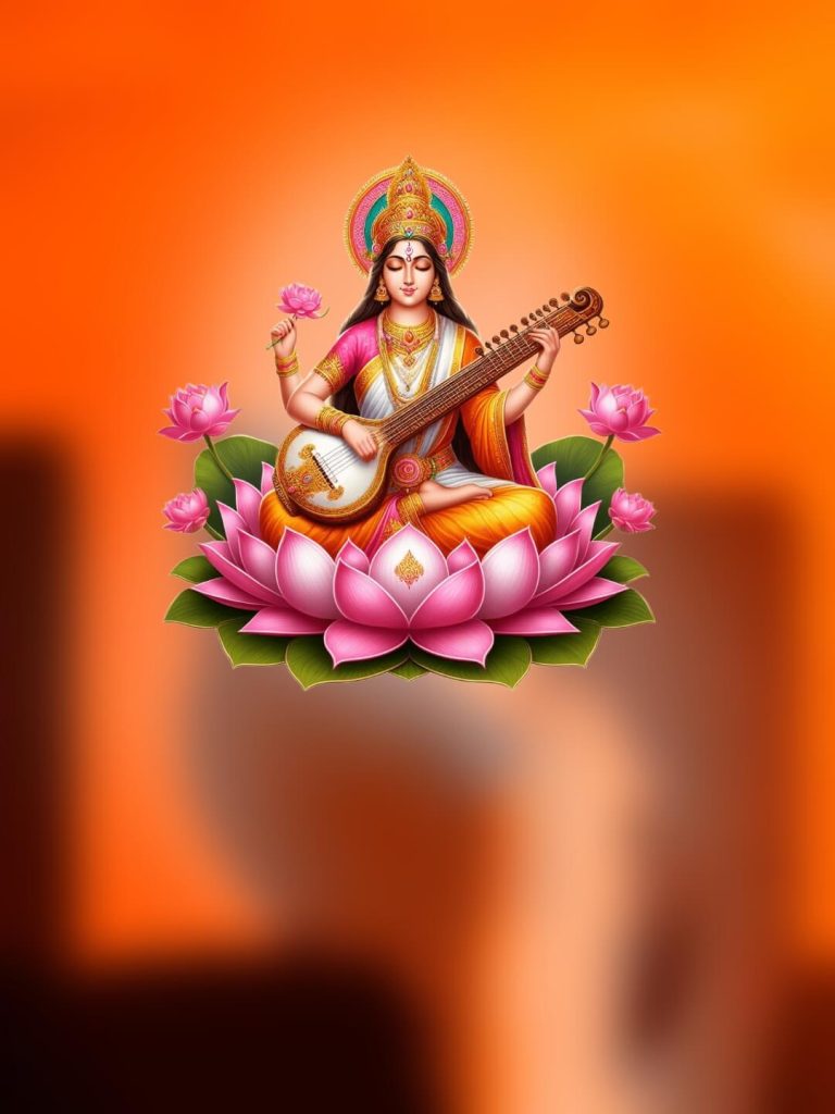 vasant panchami Sarswati Puja CB Background