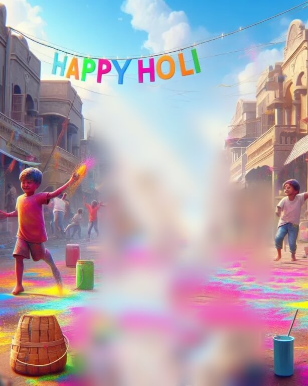 Happy Holi Special Photo Editing Background