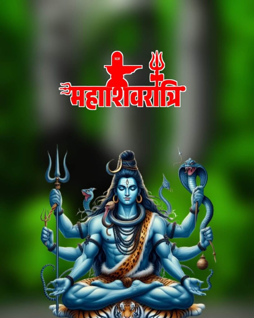 Happy maha Shivratri Photo Editing Background