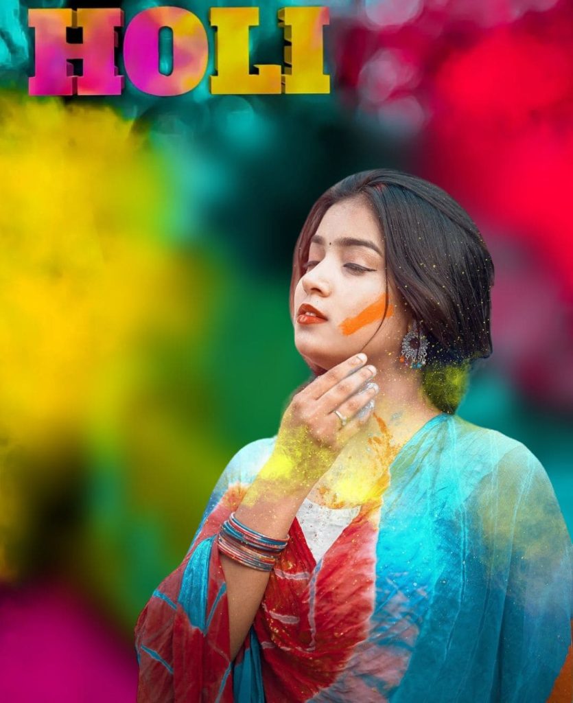 holi special editing background