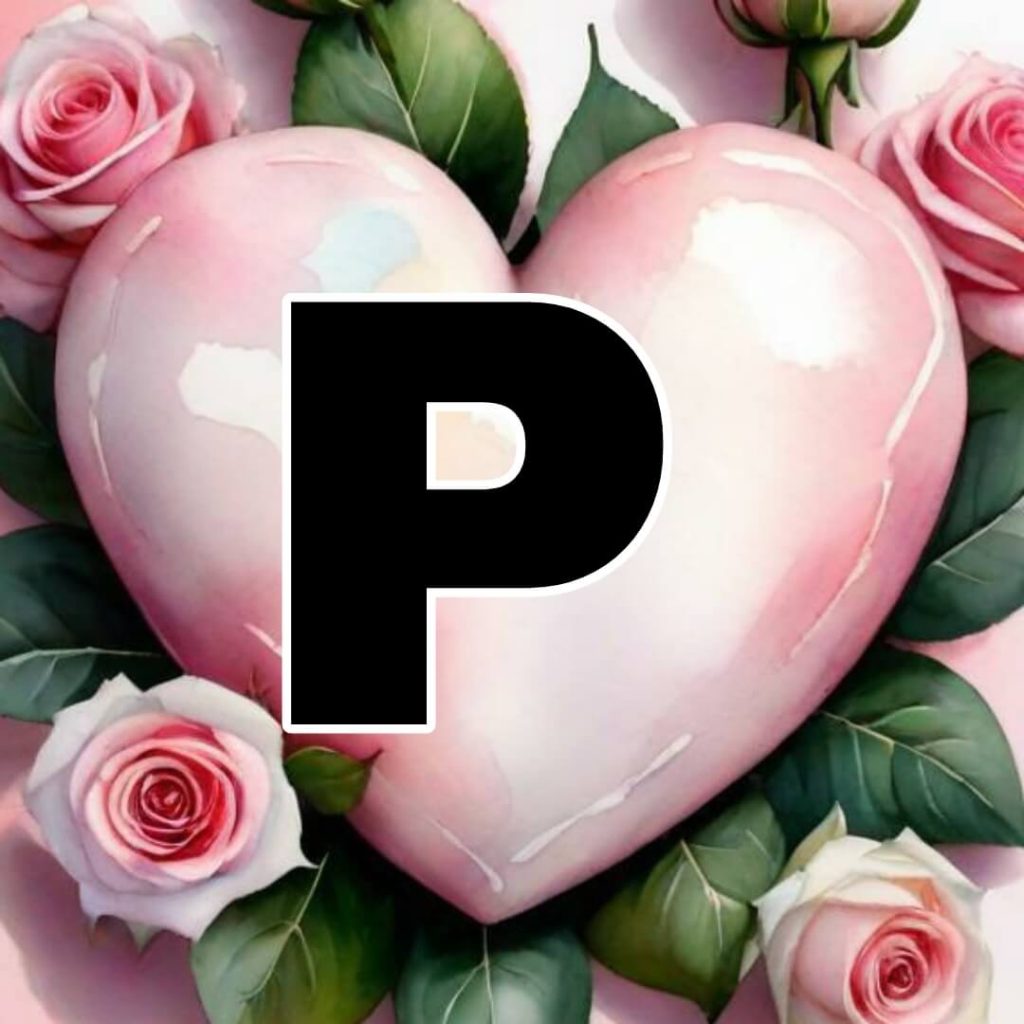 p letter love images