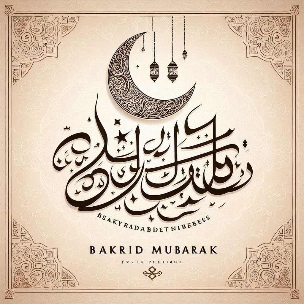 Bakrid mubarak 2024 images free download