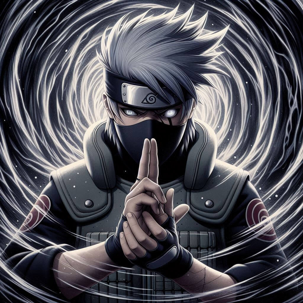 kakashi black wallpaper