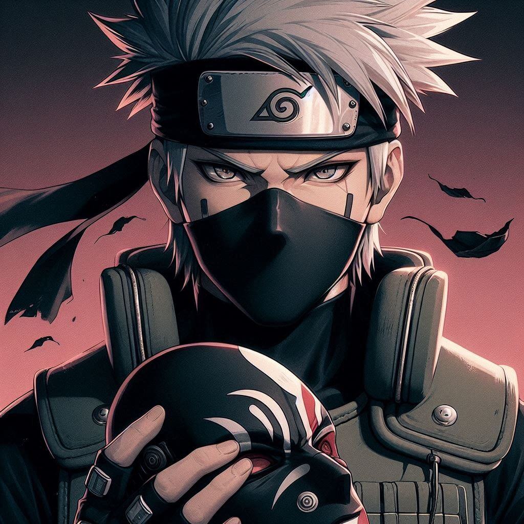 kakashi wallpaper black and white