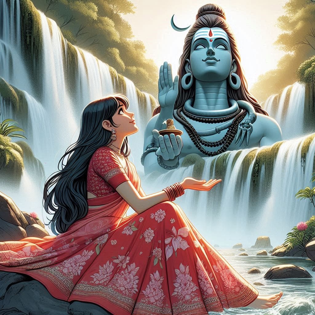 Mahadev with girl ai images hd download for whatsapp