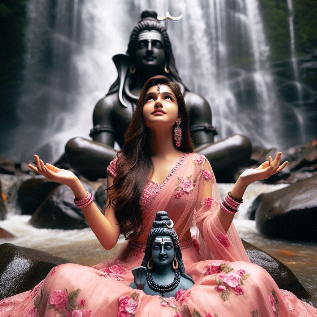 Mahadev with girl ai images online download