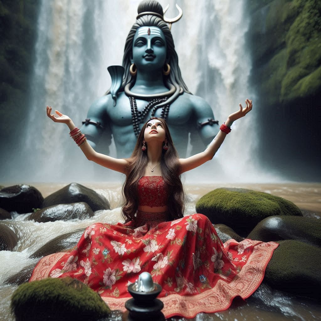 sawan mahadev with girl images