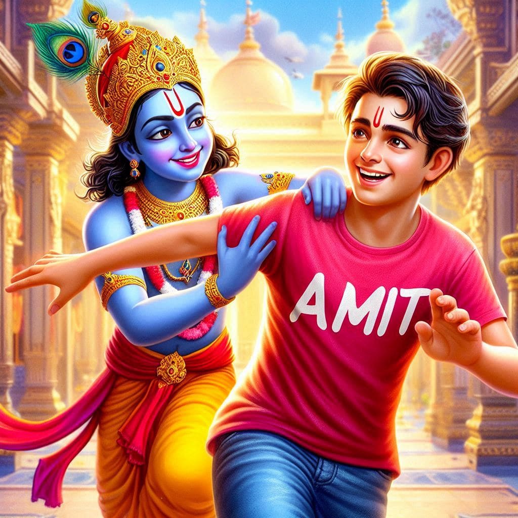 Beautiful krishna janmashtami ai images download