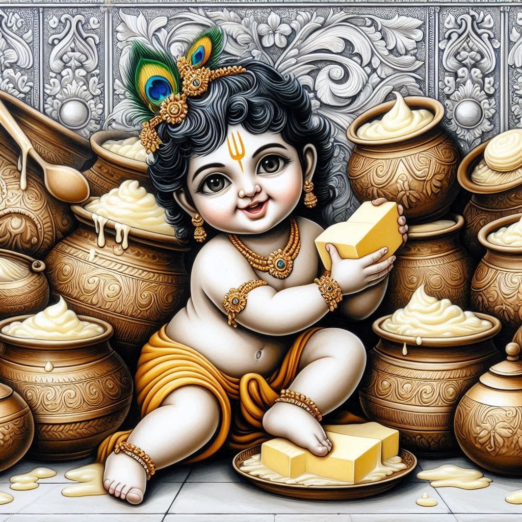 Beautiful krishna janmashtami images download