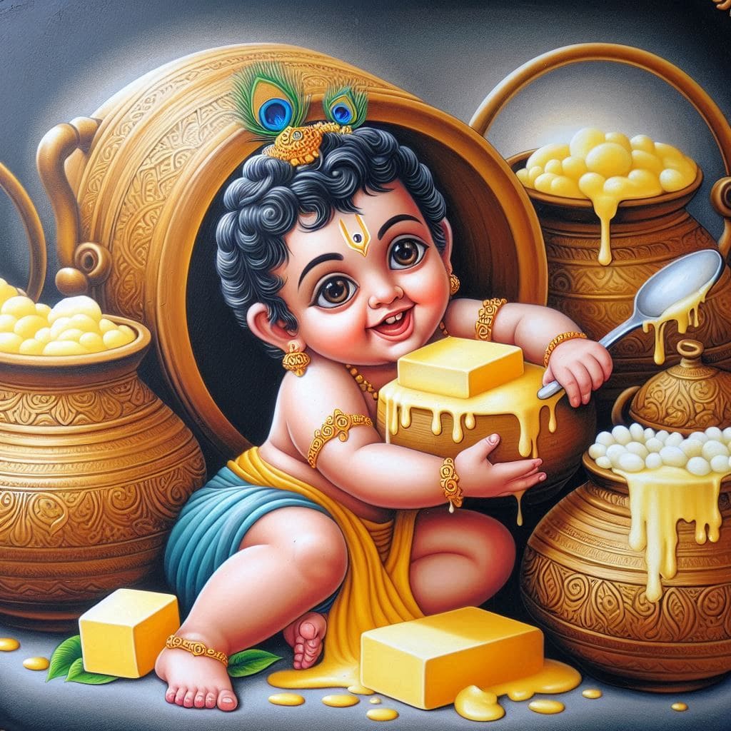 Beautiful krishna janmashtami photo wallpaper download