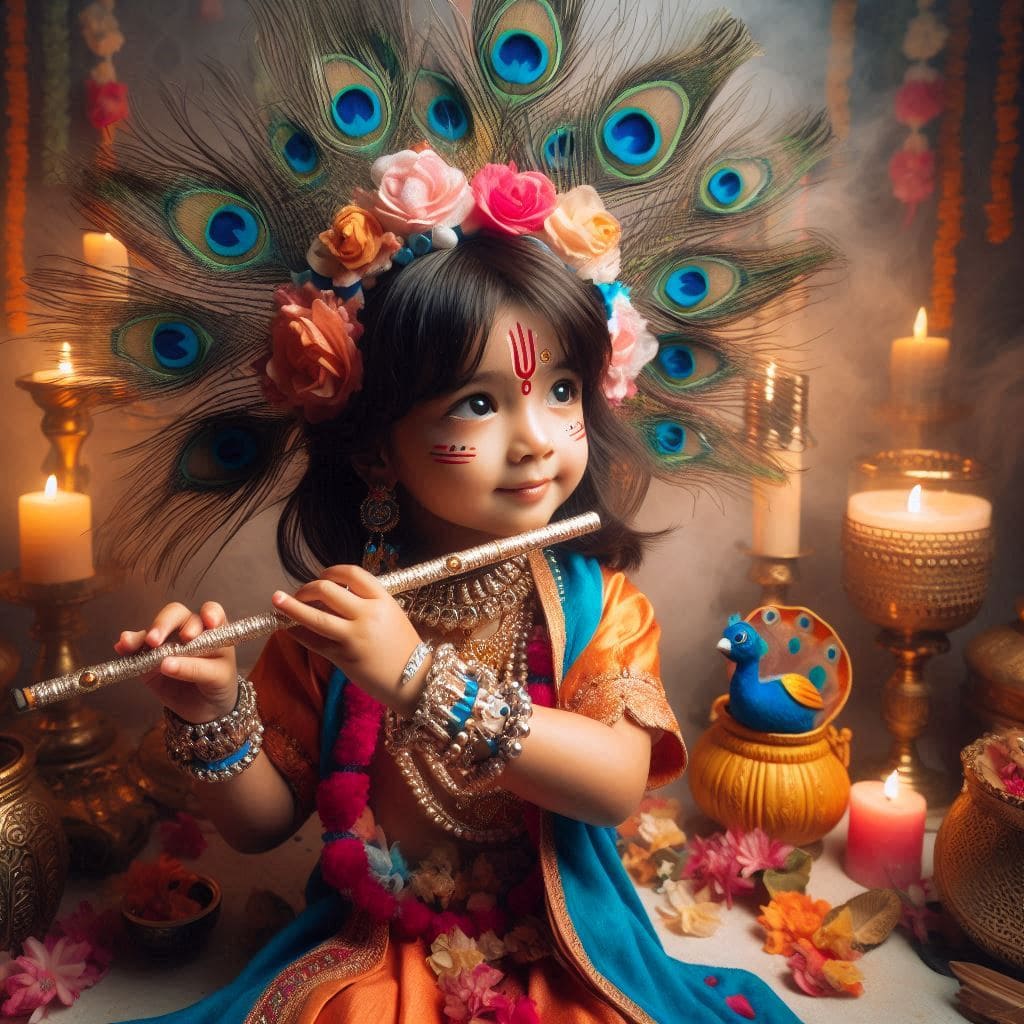 Beautiful krishna janmashtami photo wallpaper hd download