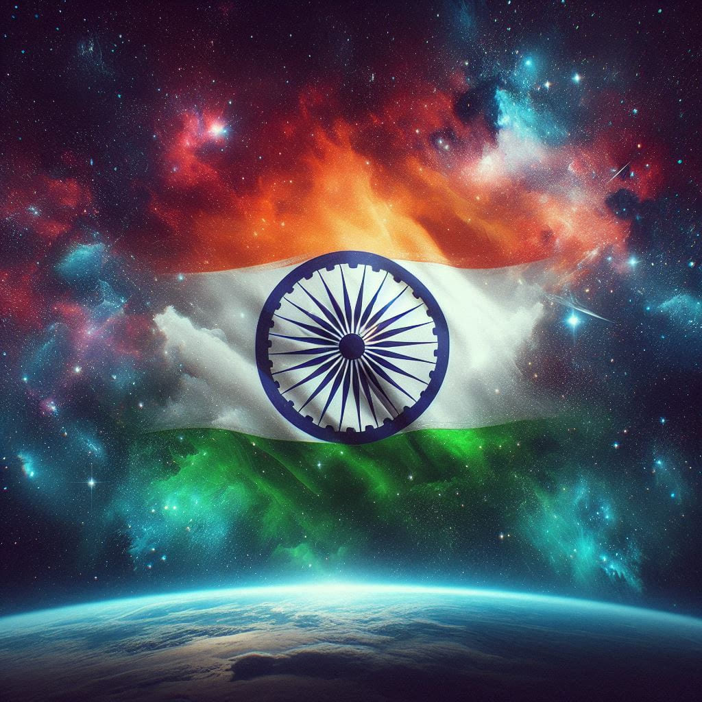 Indian independence day logo