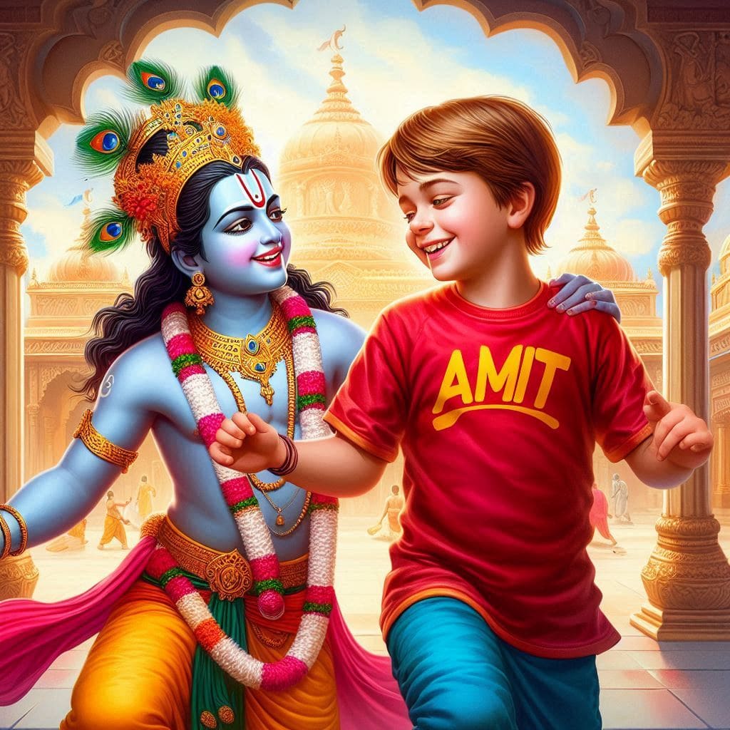 Krishna janmashtami ai image prompts download free