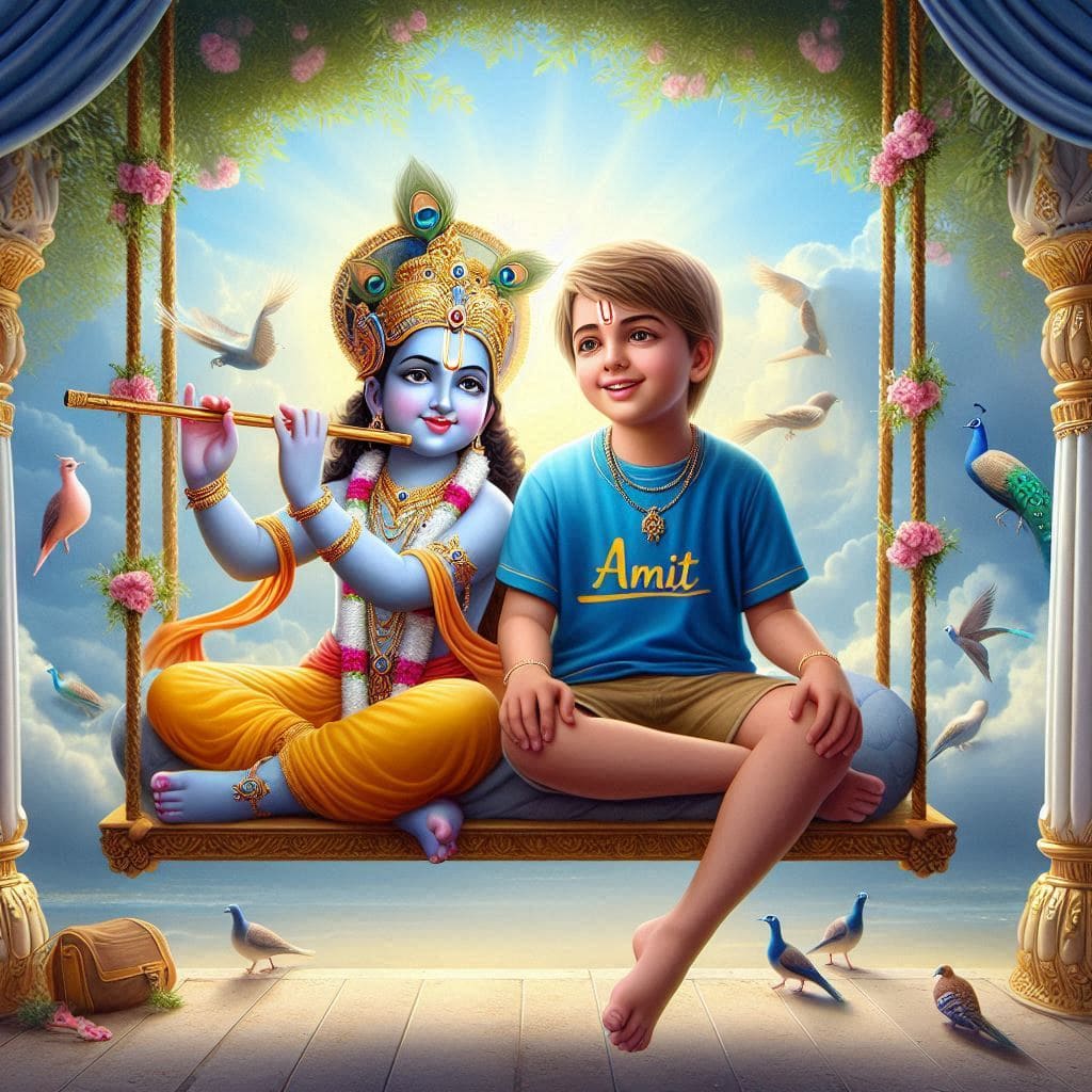 Krishna janmashtami ai image prompts download