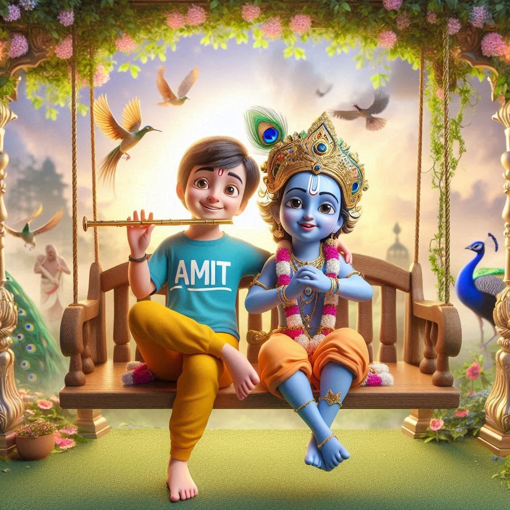 Krishna janmashtami ai images download free