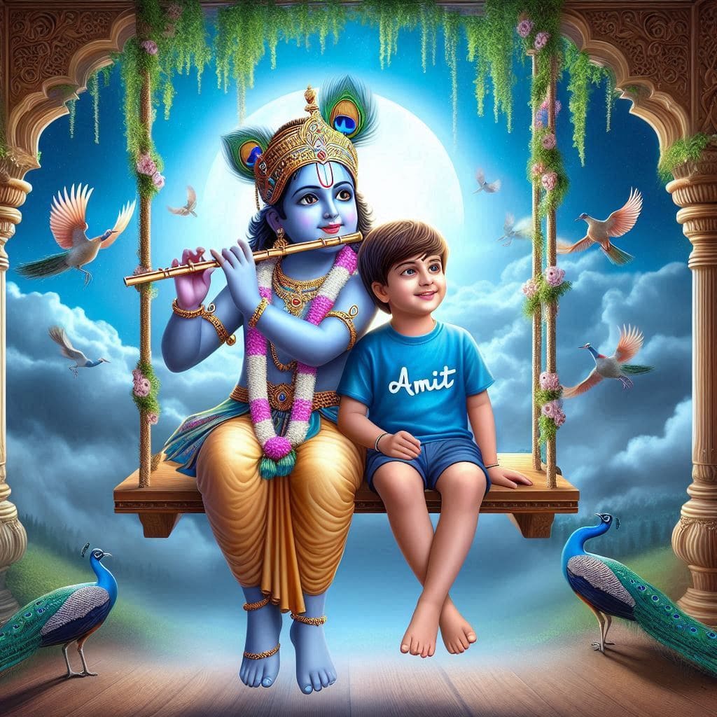 Krishna janmashtami ai images download