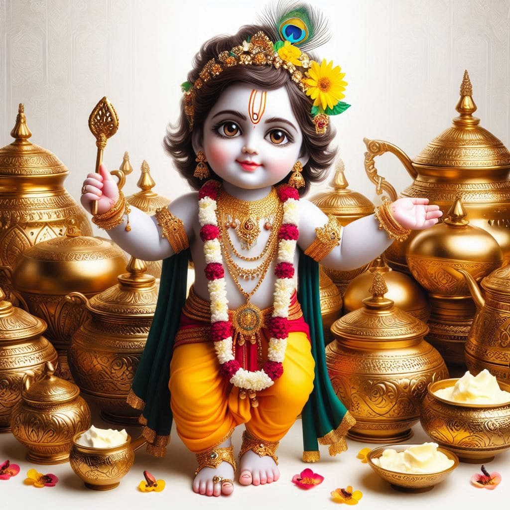 Krishna janmashtami banner hd images download