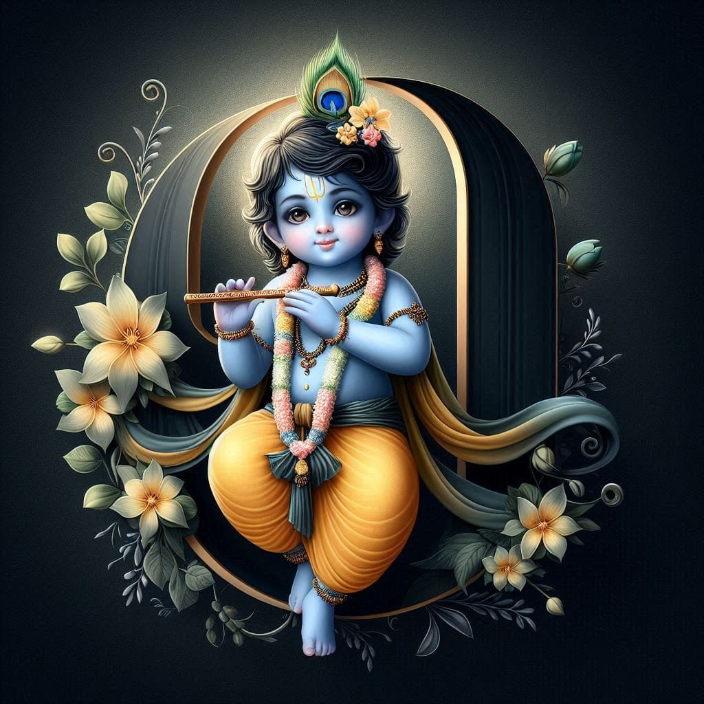 Krishna janmashtami dp hd download 2024