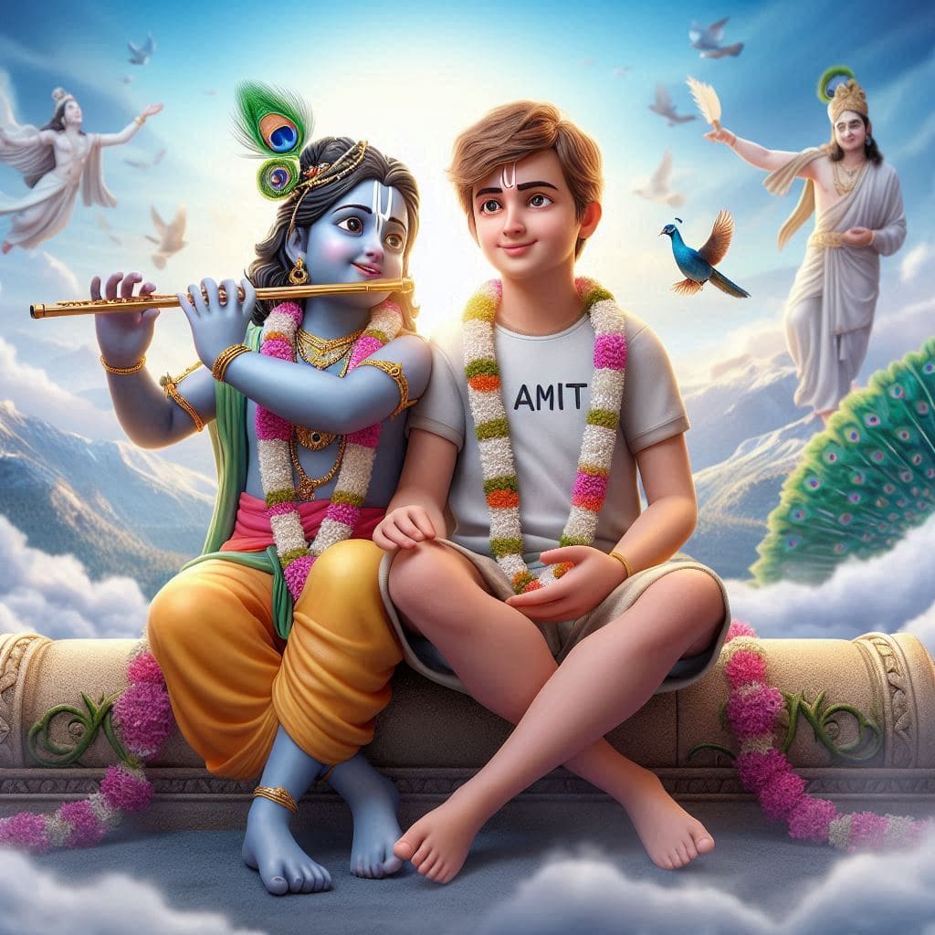 Little krishna AI generated images