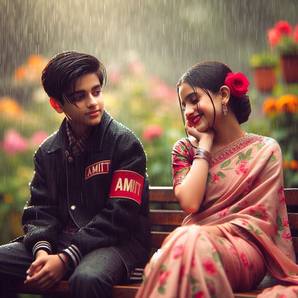 Couple In Rain Name Ai Photo Editing Prompt