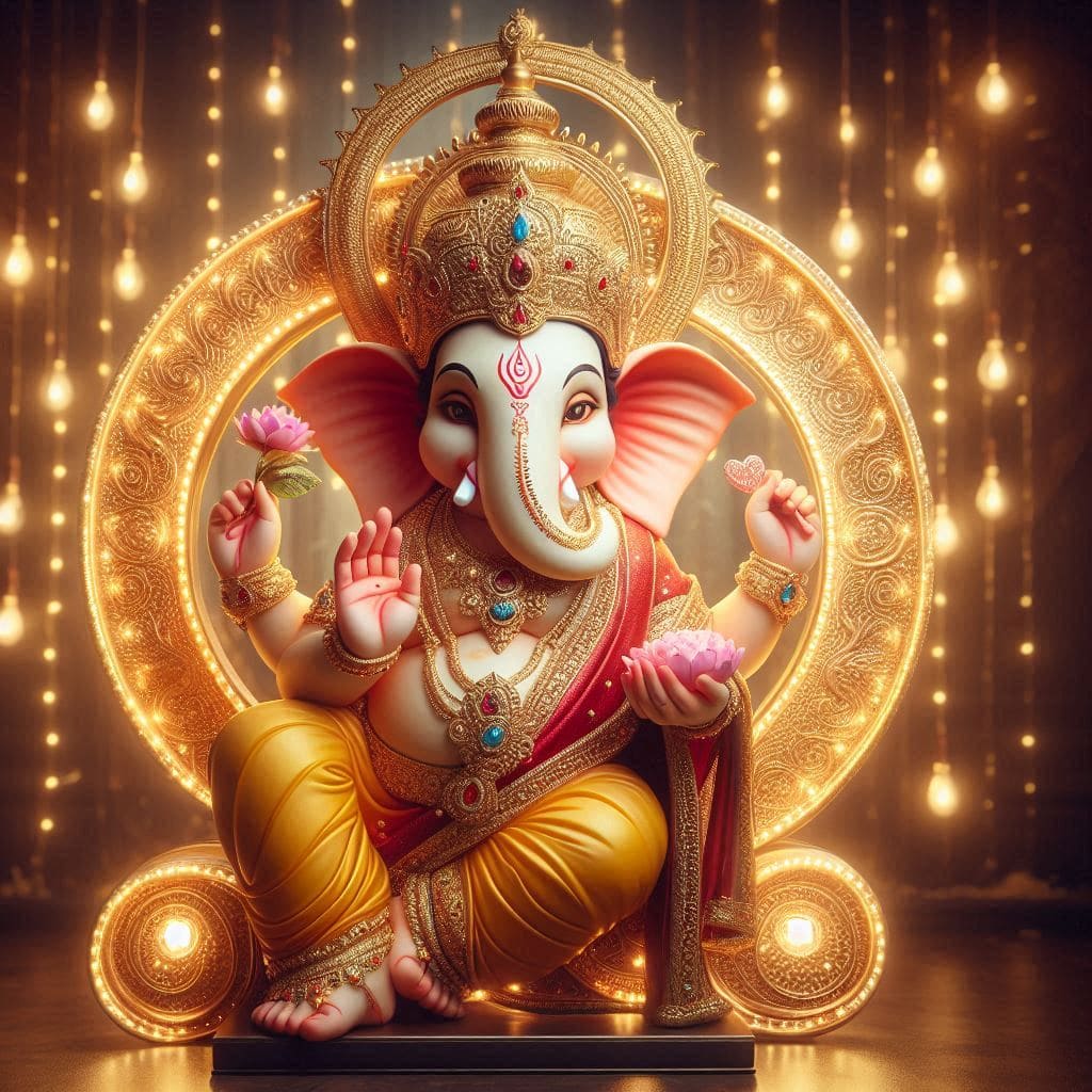 Lord Ganesha AI generated images 1080p