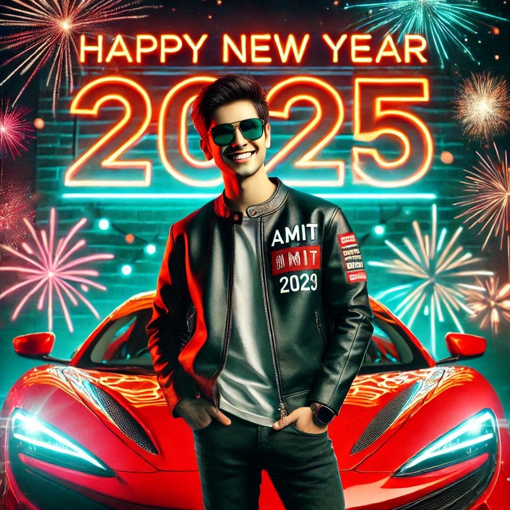 Happy new year 2025 ai image free download hd